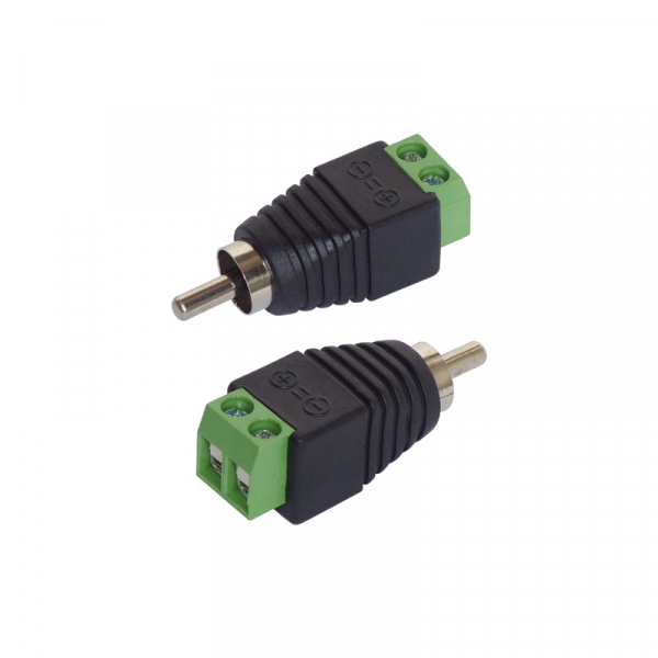 Adapter Cinch/RCA-Stecker 2er-Set BLANKO