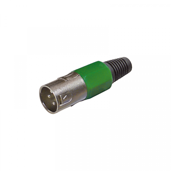 XLR Stecker grün BLANKO