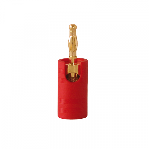 Dynavox High-End Bananenstecker rot Seitliche Befestigung