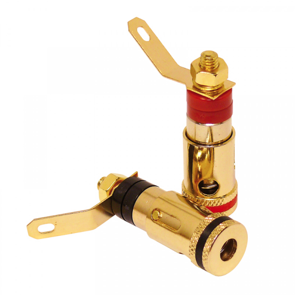 Dynavox Bananeneinbaubuchsen 2 x rot / 2 x schwarz