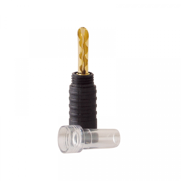 Dynavox High-End Bananenhohlstecker Mittelbefestigung schwarz