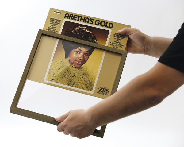 Dynavox Schallplattencover-Wechselrahmen CF1 Bambus dunkelbraun