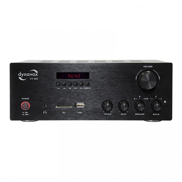 Dynavox Stereo Kompakt-Verstärker VT-80 schwarz