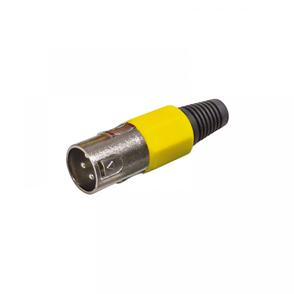 XLR Stecker gelb BLANKO