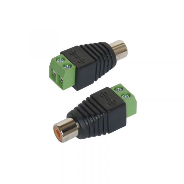 Adapter Cinch/RCA-Buchse 2er-Set BLANKO