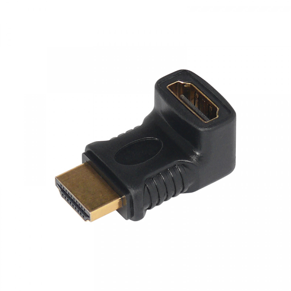 HDMI 90°-Winkelstecker mit Goldkontakten Abgang nach oben