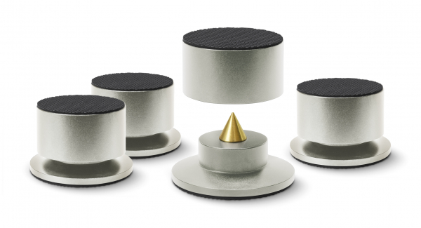 Dynavox BA-4 Highend Absorber 4er-Set silber