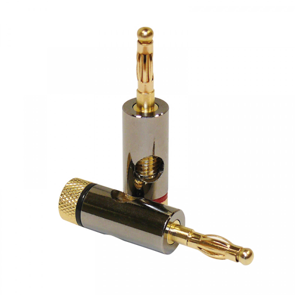 Dynavox Bananenstecker 2 x rot, 2 x schwarz