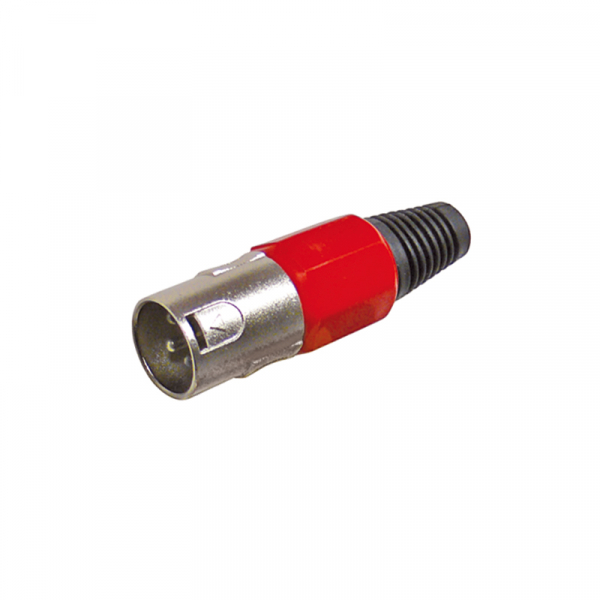 XLR Stecker rot BLANKO