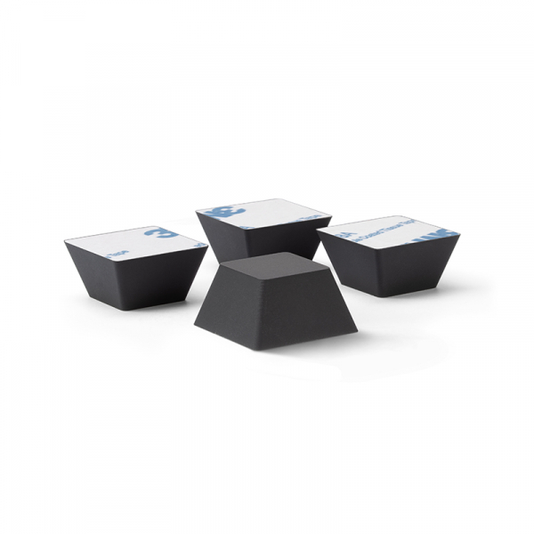 Dynavox Silikon-Elastomer Dämpfer EDS20 4er-Set, Form 3D-Trapez