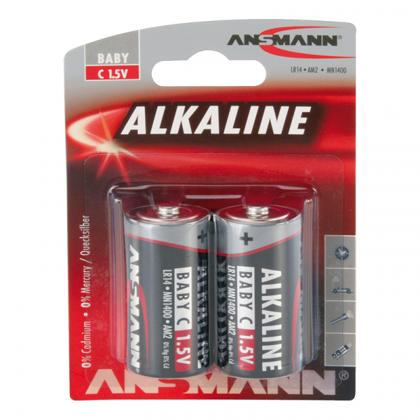 Ansmann Alkaline / Baby C Batterie 2er Blister
